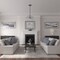 Ekena Millwork Andrea Ceiling Medallion (Fits Canopies up to 8"), Hand-Painted Cloud Burst, 12"OD x 8"ID x 1/2"P CM12ADCBF - alternate 4